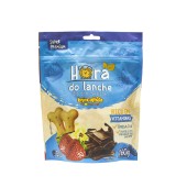 Biscoito Brincalhão Hora Do Lanche Morango Chocolate e Baunilha 160G